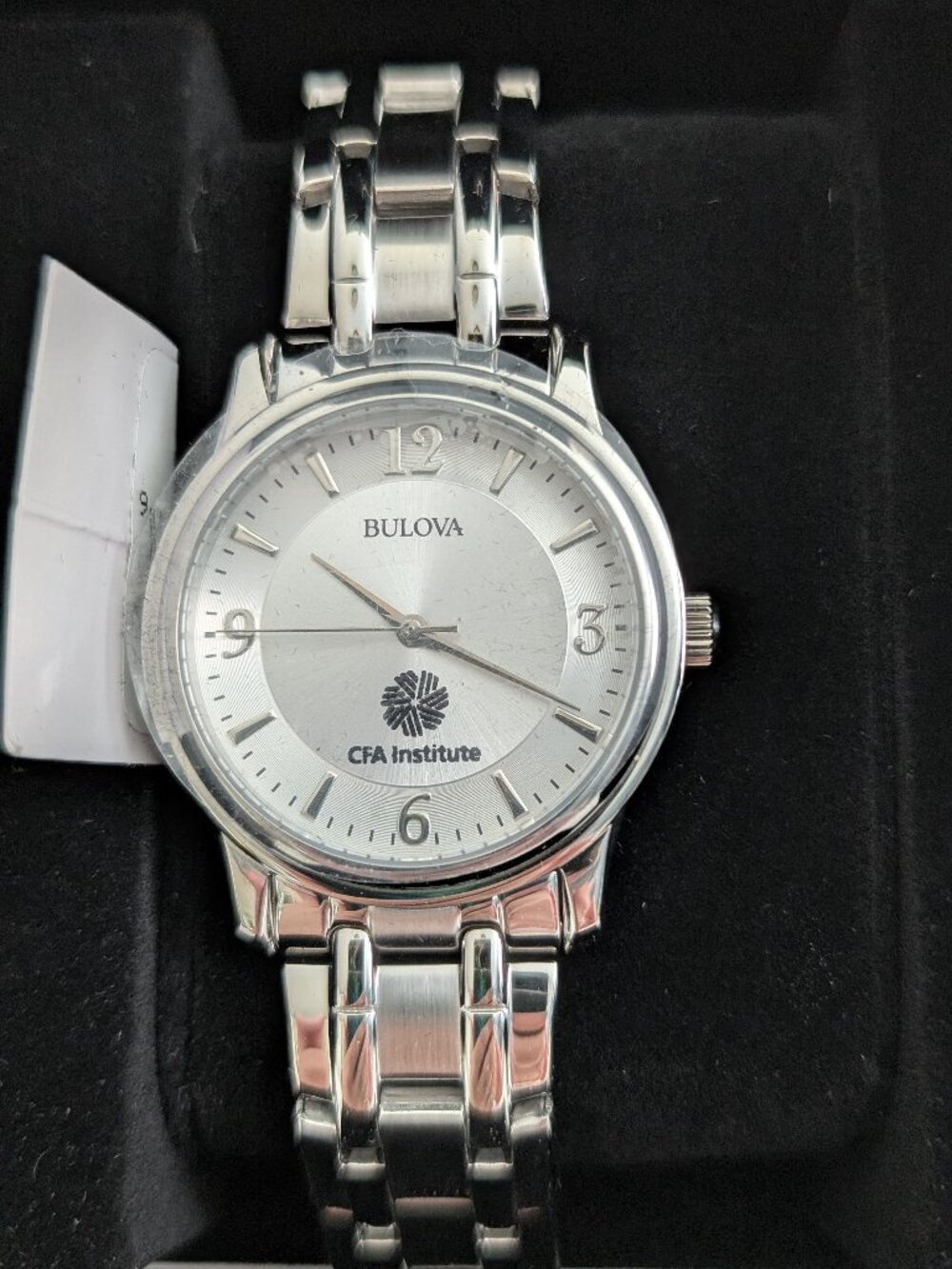 Silver Bulova watch